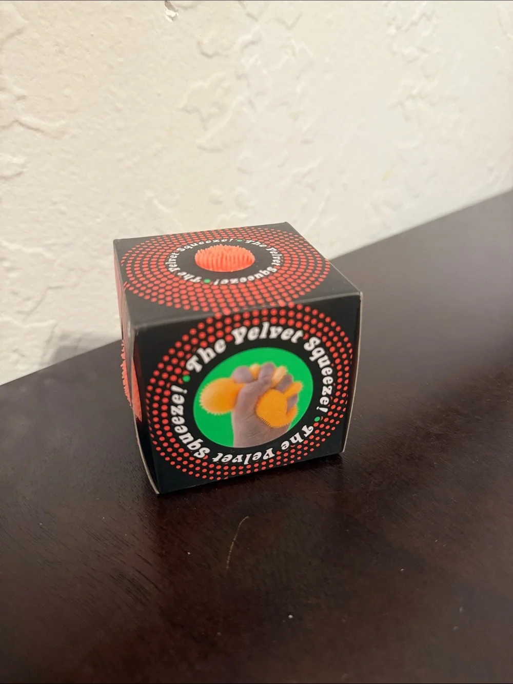 Needoh Fuzz Ball Velvet Squeeze - Orange